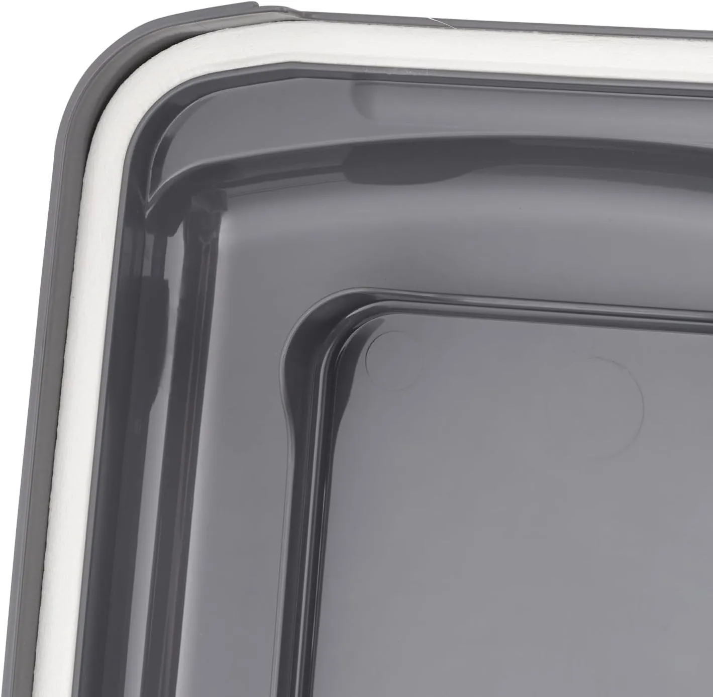 IRIS USA Dog Food Storage Container, Airtight Lid, 2-Cup Scoop, Up to 13 Pounds Pet Food Storage, Versatile Pet Food Bin, Treats, BPA Free, Gray/Dark Gray