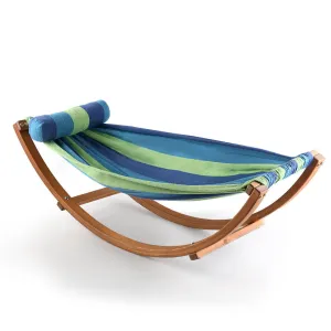 Kids Hammock Blue and Green Bed