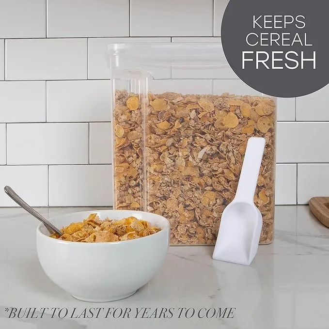 Kitchen Details Large Size Airtight Cereal Container with Scooper