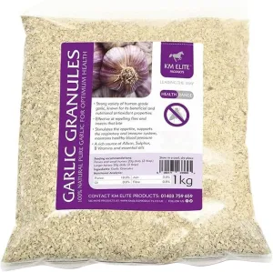KM Elite Garlic Granules 3kg - Health Supplement for Horses
