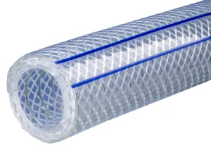 Kuriyama - K7300-16X25 Kuri Tec K7300 Series Heavy Wall Wire-Yarn Reinforced Vacuum/ Pressure Hose, 225 psi, 25' Length x 1" ID, Clear