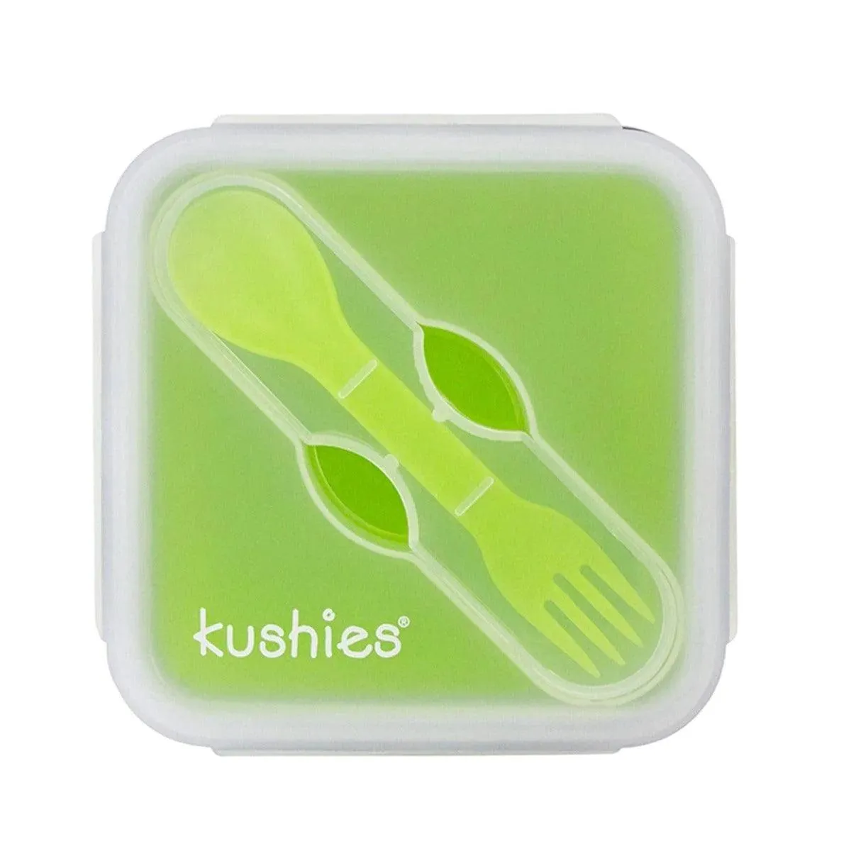 Kushies Silibox Silicone Container & Utensils Set