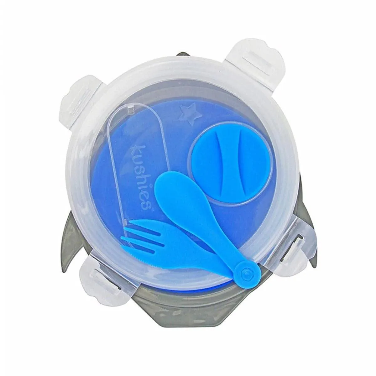 Kushies Silibox Silicone Container & Utensils Set