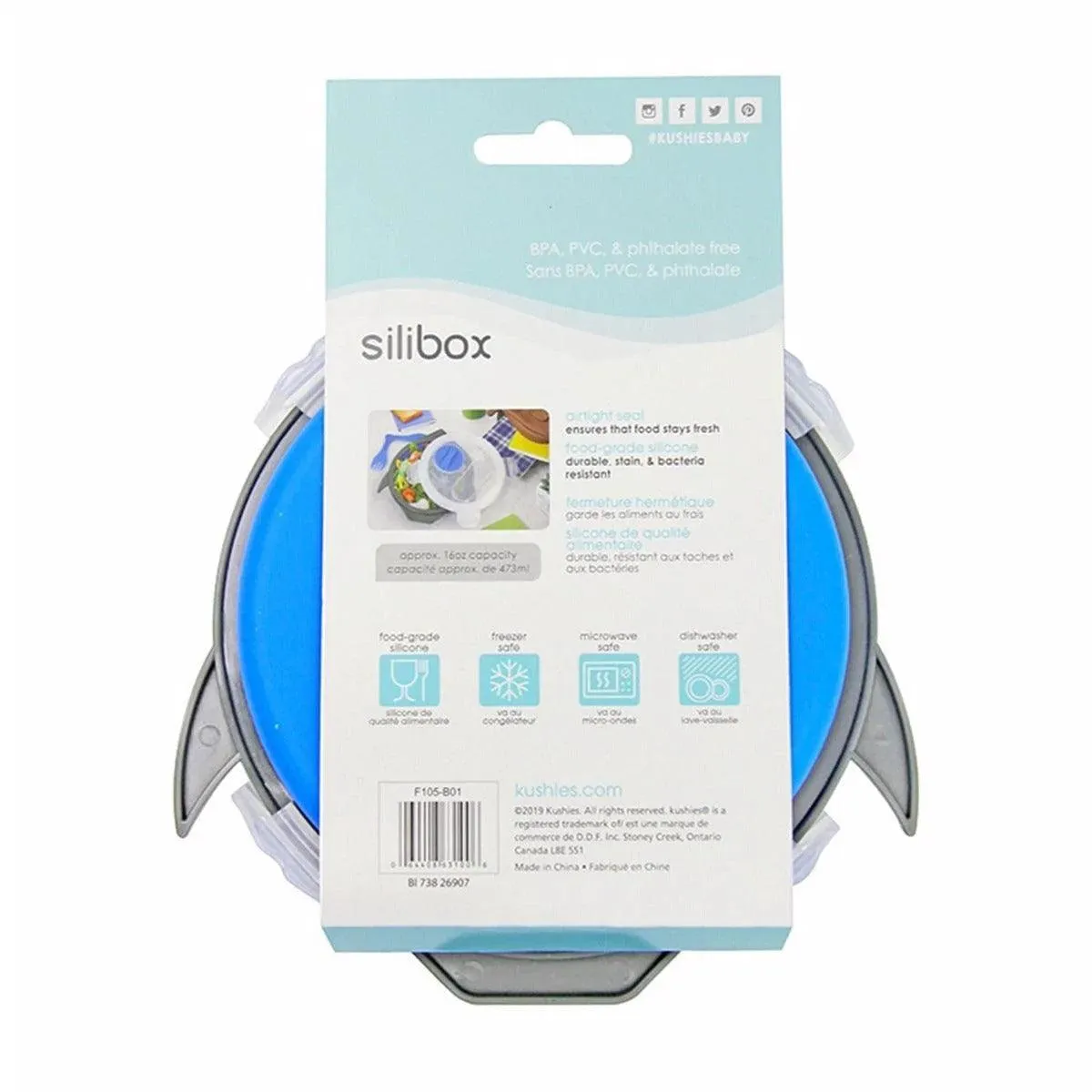 Kushies Silibox Silicone Container & Utensils Set