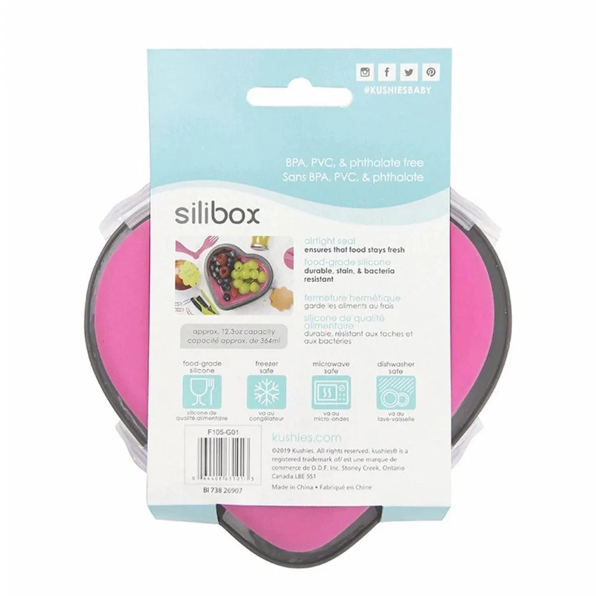 Kushies Silibox Silicone Container & Utensils Set