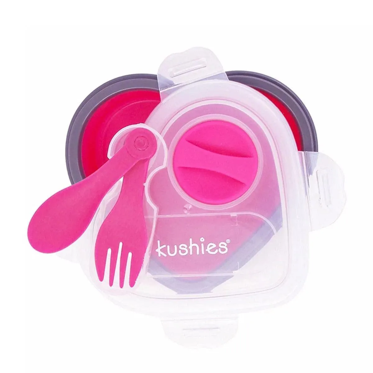 Kushies Silibox Silicone Container & Utensils Set