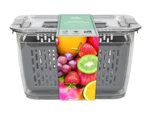 Large Fridge Container with Removeable Basket
