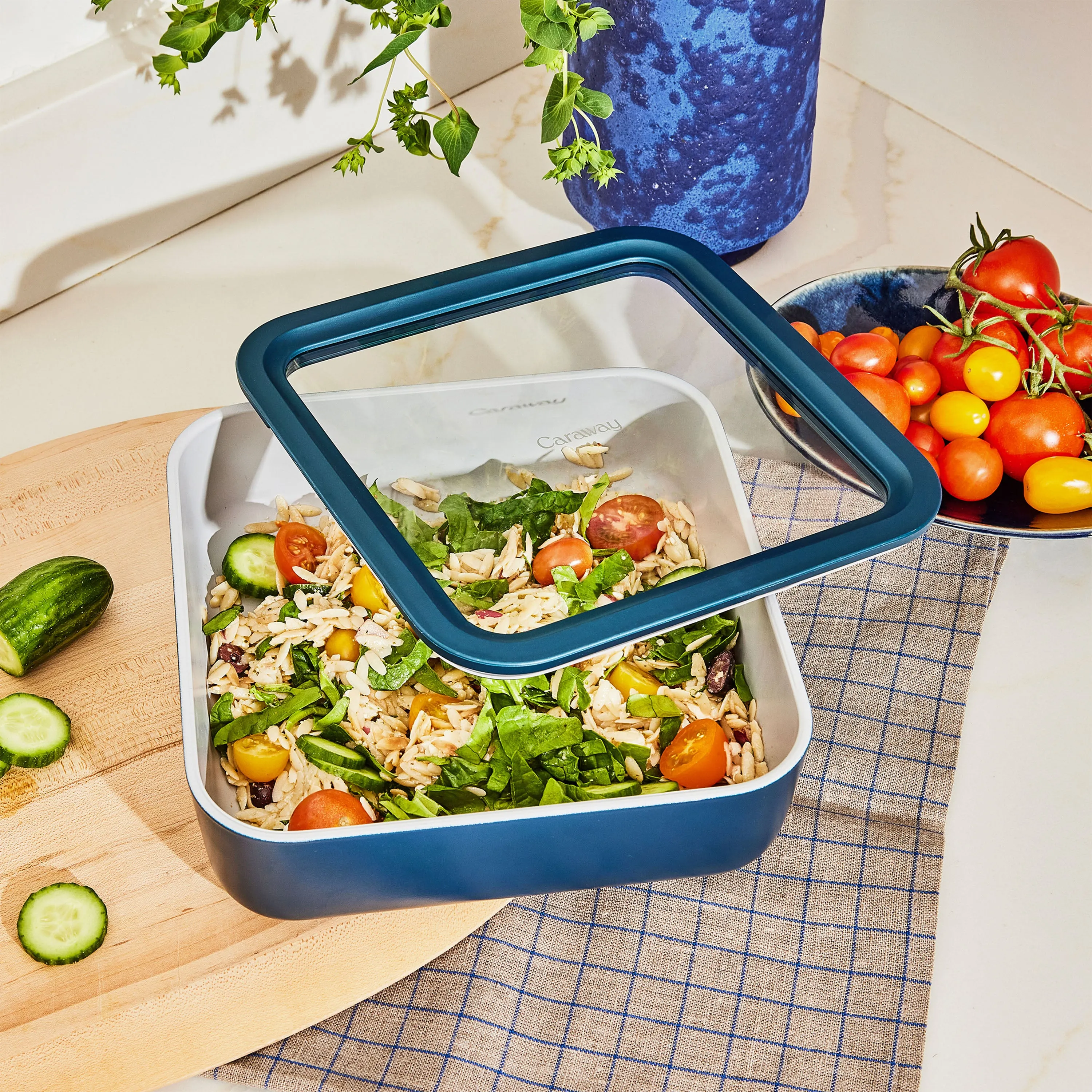 Large Glass Food Container