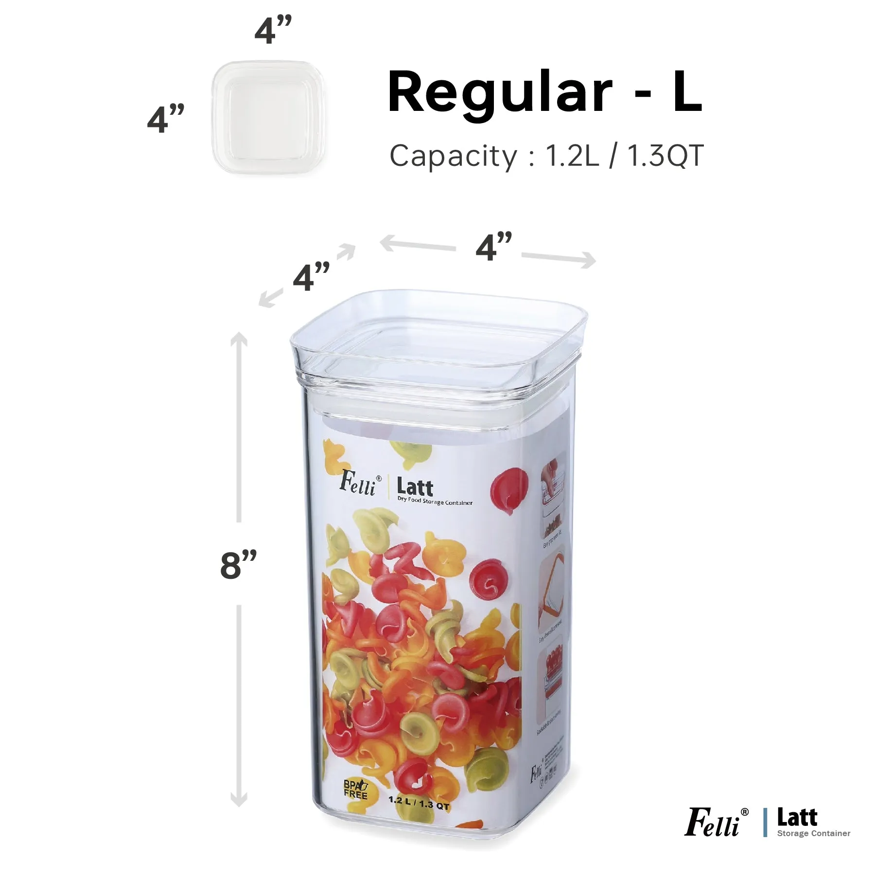 Latt 4" Regular-L 1.3QT/1.2L