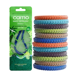 Leather Mosquito Repellent Wristband (12 individually packed bracelets)