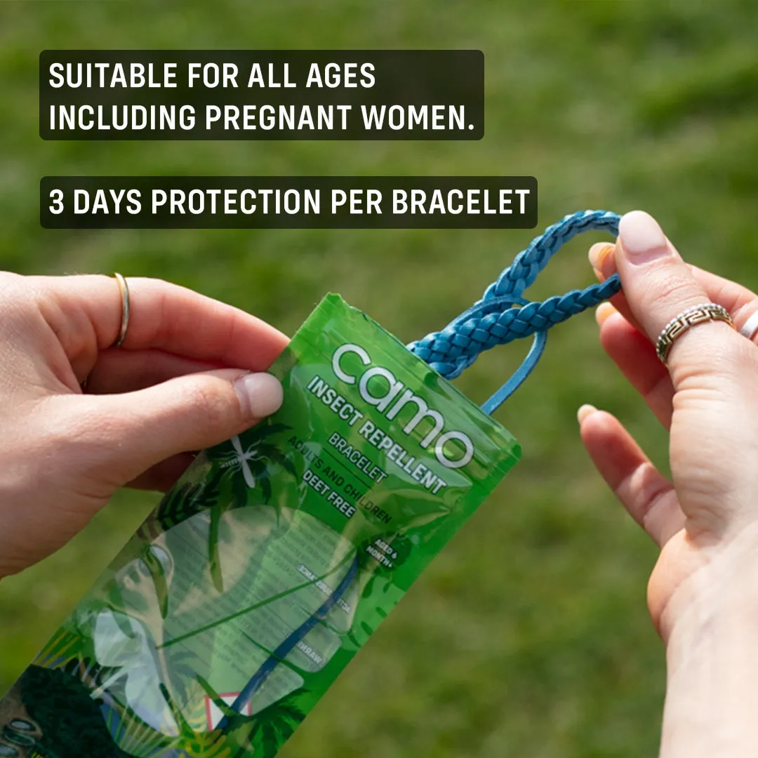 Leather Mosquito Repellent Wristband (12 individually packed bracelets)