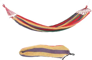 Lightweight Camping Hammock Portable Outdoor Travel Hammock with Hardwood Spreader Bar (Red)