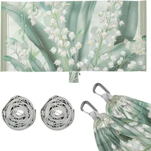 Lily of Valley Bellflower Fresh Outdoor Hammocks with Hanging Ropree Hammock for Outside Patio Backyard Poolside