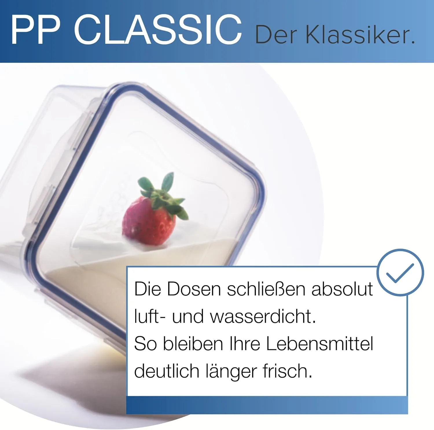 LOCK & LOCK Easy Essentials Food Lids/Pantry Storage/Airtight Containers, BPA Free, Rectangle - 8 Cup - for Cookies, Clear