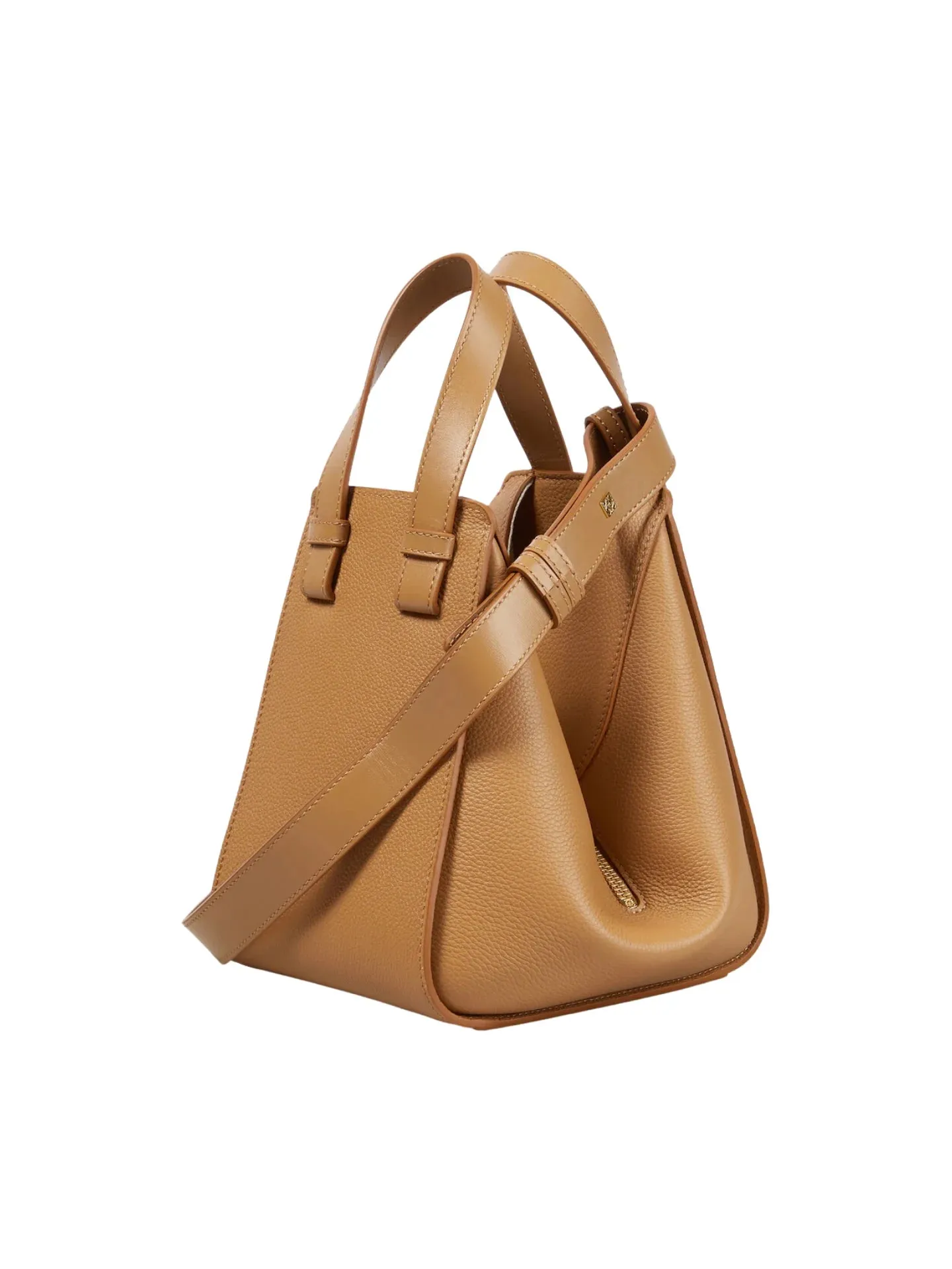 Loewe Hammock Compact Leather Tote Bag Toffee