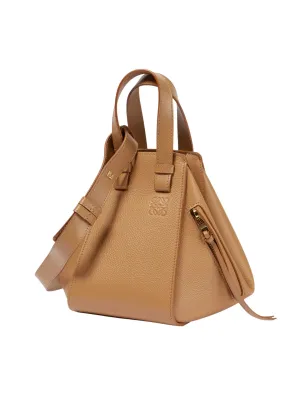 Loewe Hammock Compact Leather Tote Bag Toffee