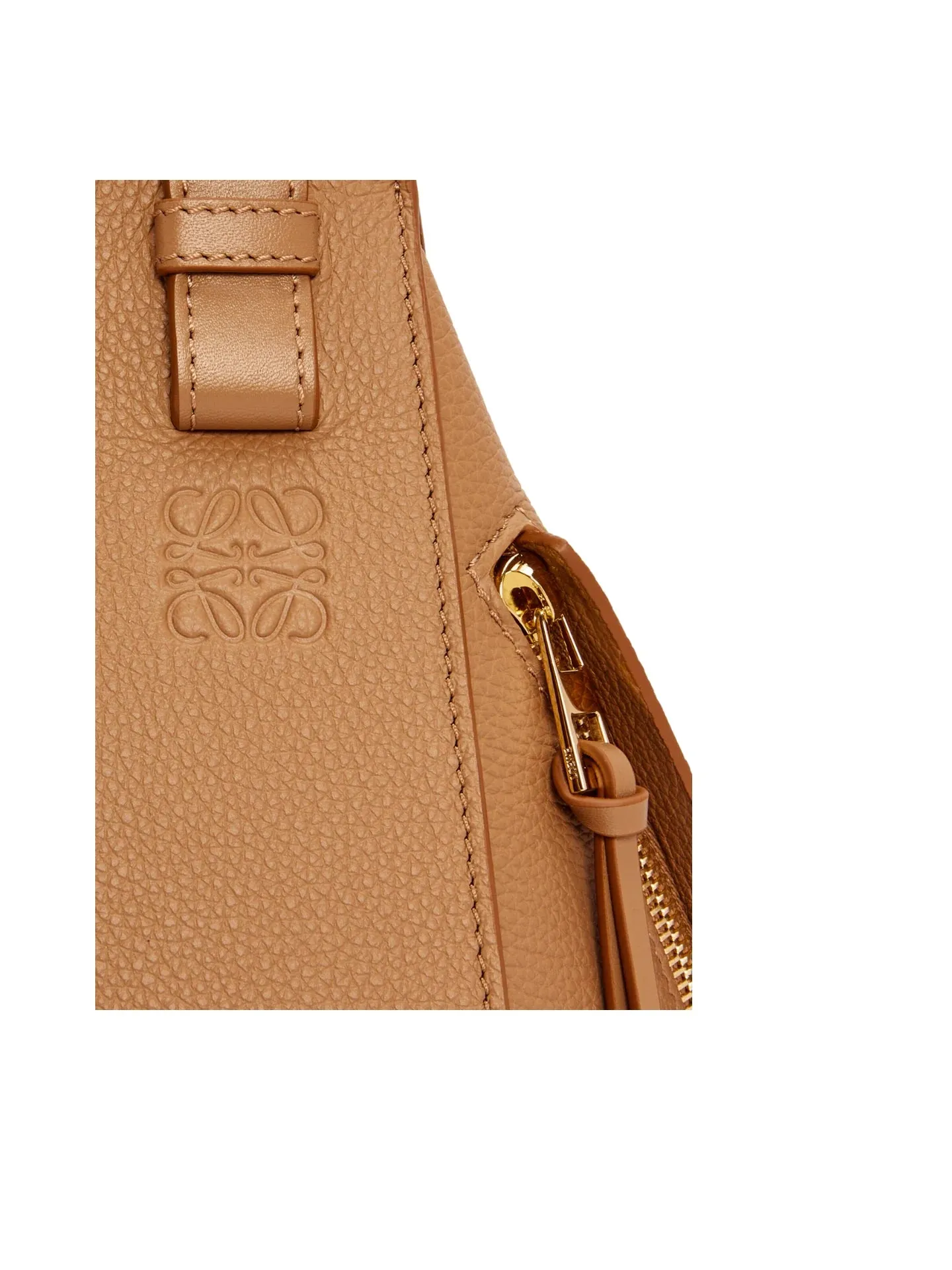 Loewe Hammock Compact Leather Tote Bag Toffee