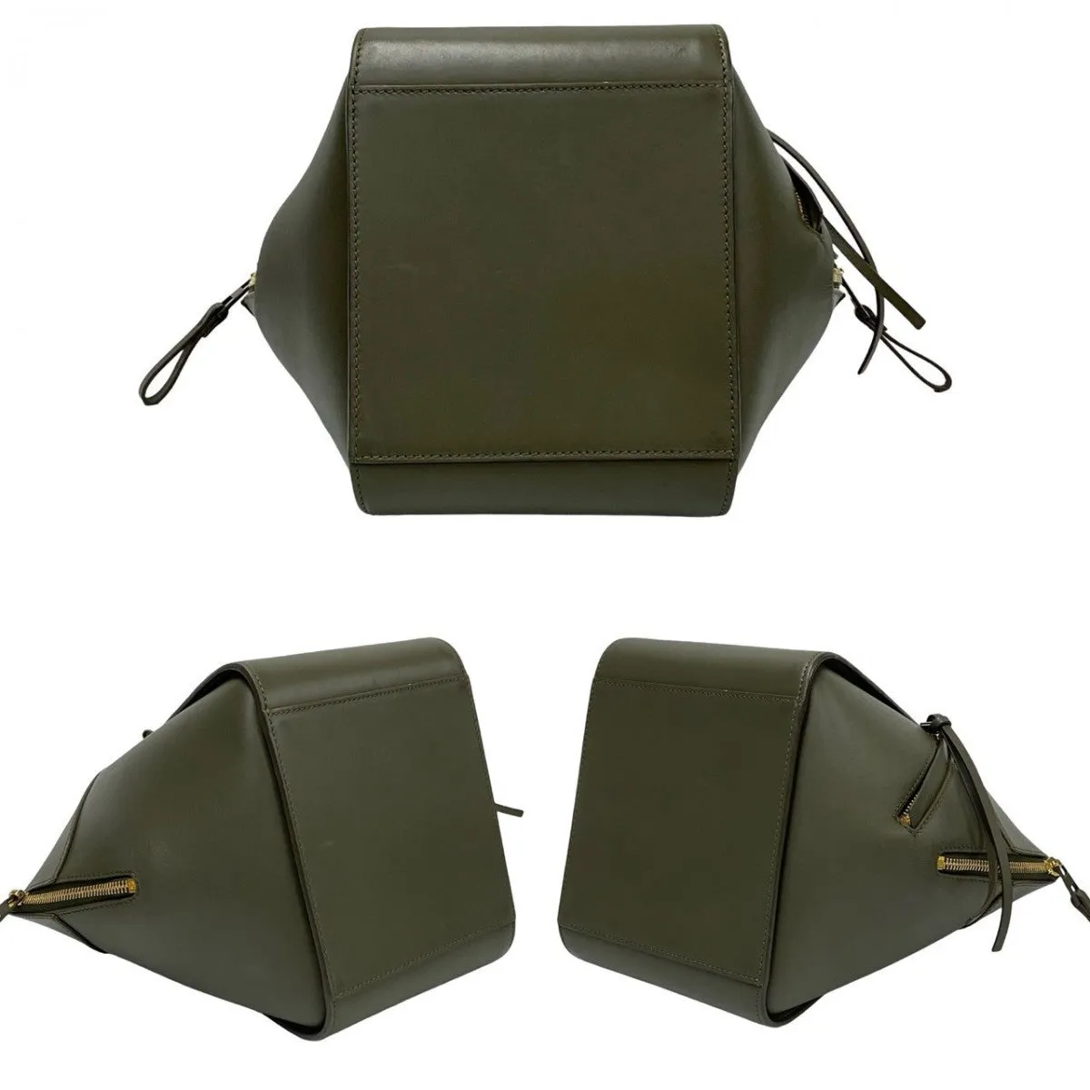 LOEWE Shoulder Bag leather khaki hammock compact