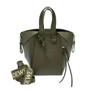 LOEWE Shoulder Bag leather khaki hammock compact