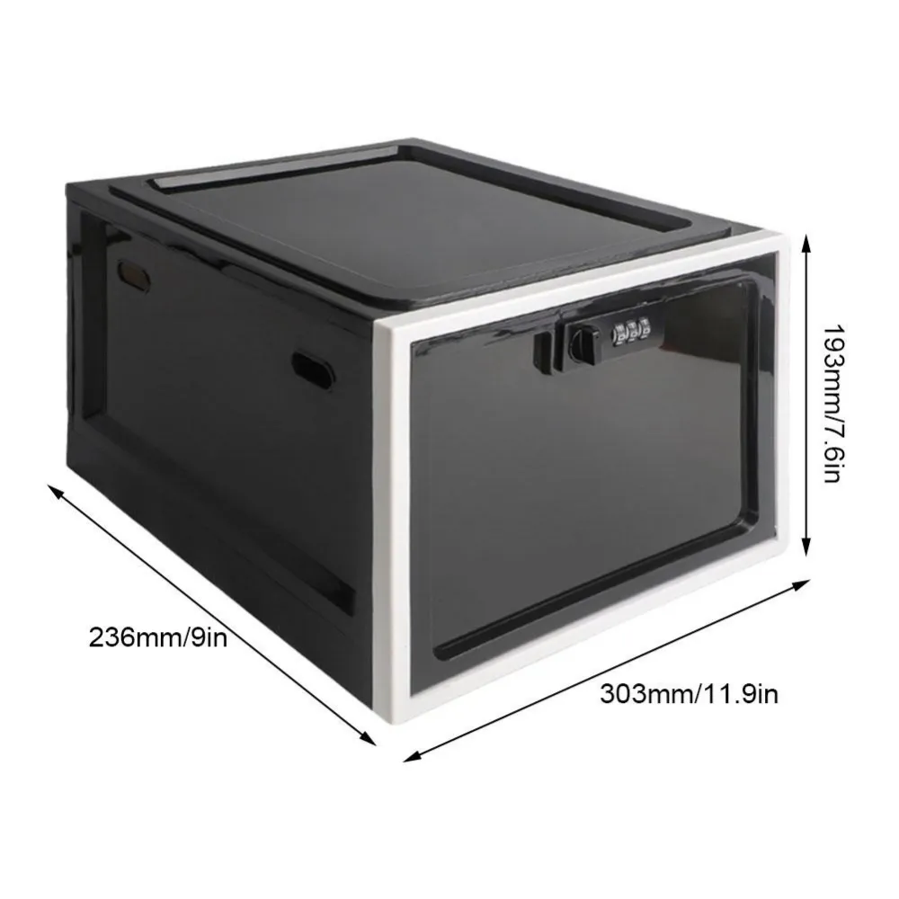 Luxora Heavy Duty Lockable Refrigerator Food Organizer Bin