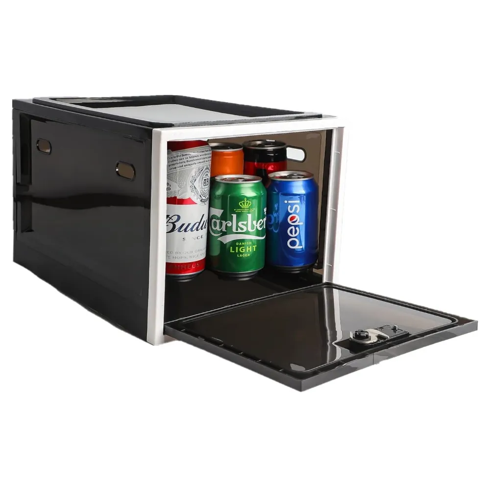 Luxora Heavy Duty Lockable Refrigerator Food Organizer Bin