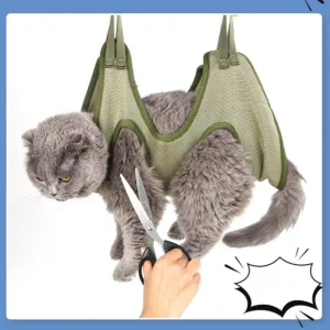 Luxurious Hammock Cat Bag Grooming Tech-powered with Restraint