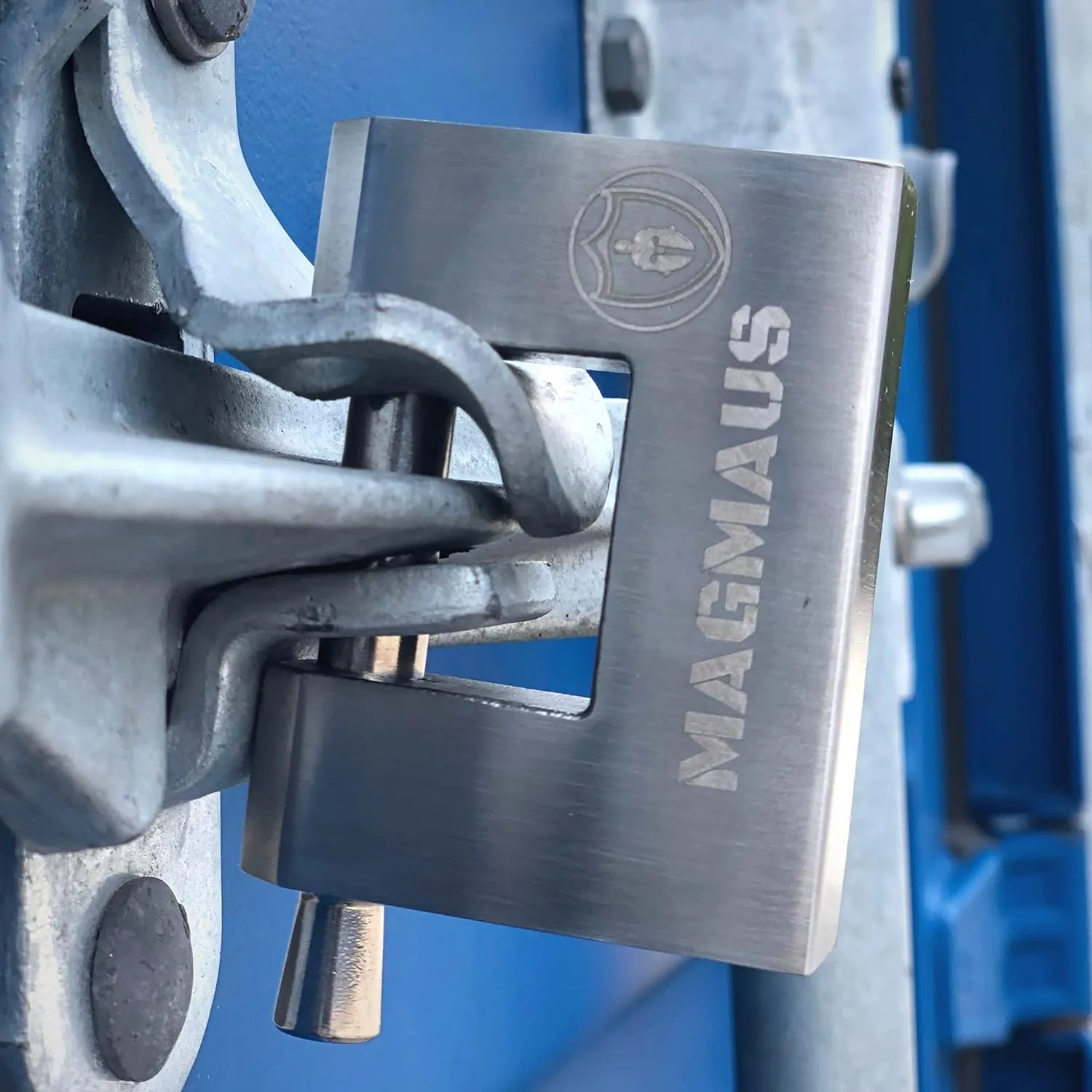 Magmaus® RTL70 Heavy Duty Lock for Shipping Container - [Weatherproof] - Secure Outdoor Lock for Storage Unit, Gate, Shed, Fence, Door - 3 Keys