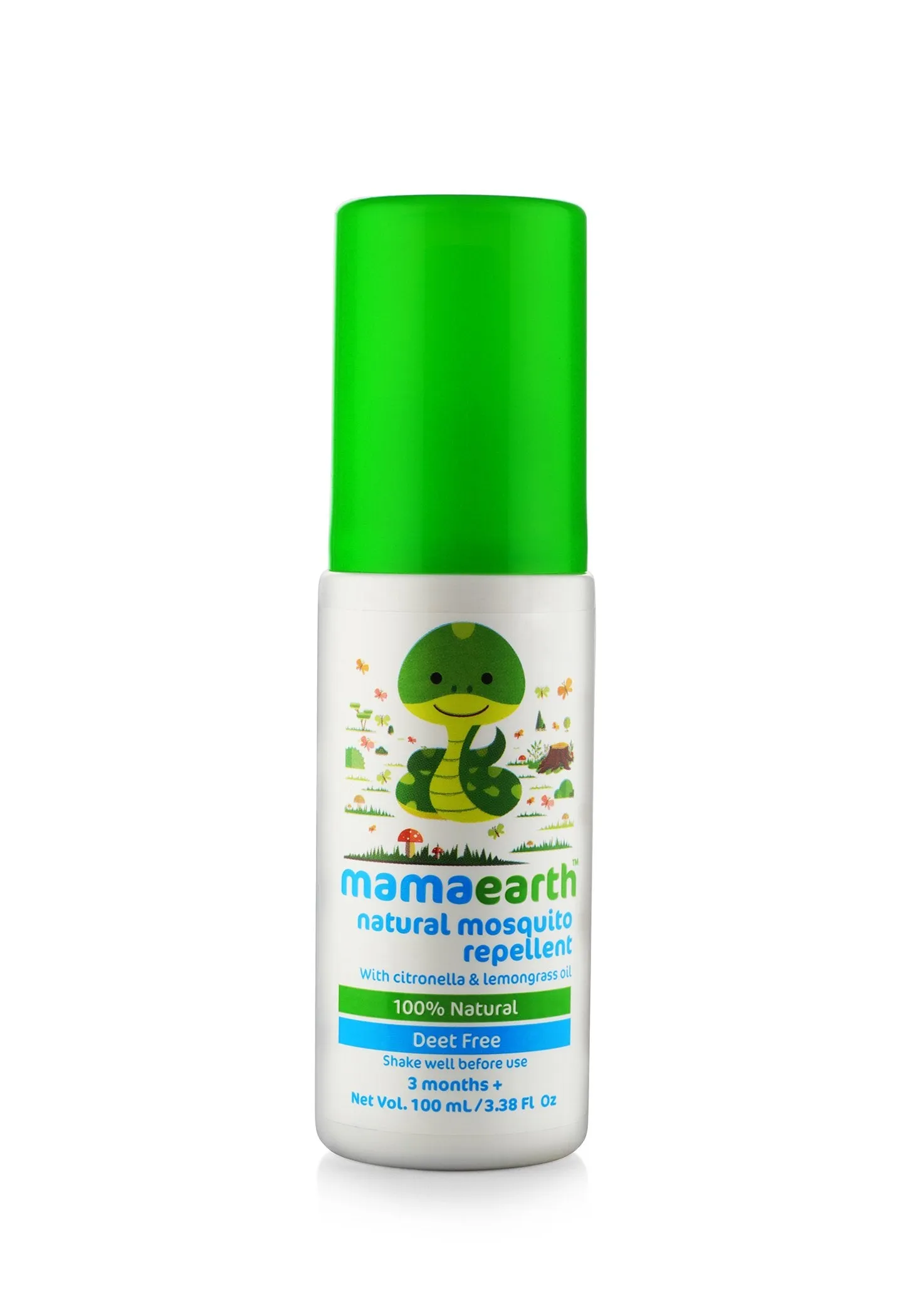 Mamaearth Talc Free Organic Dusting Powder for Babies 100 Gm with Arrowroot & Oat Starch & Mosquito Repellent Natural Spray by mamaearth with Natural Oils for Babies and Kids