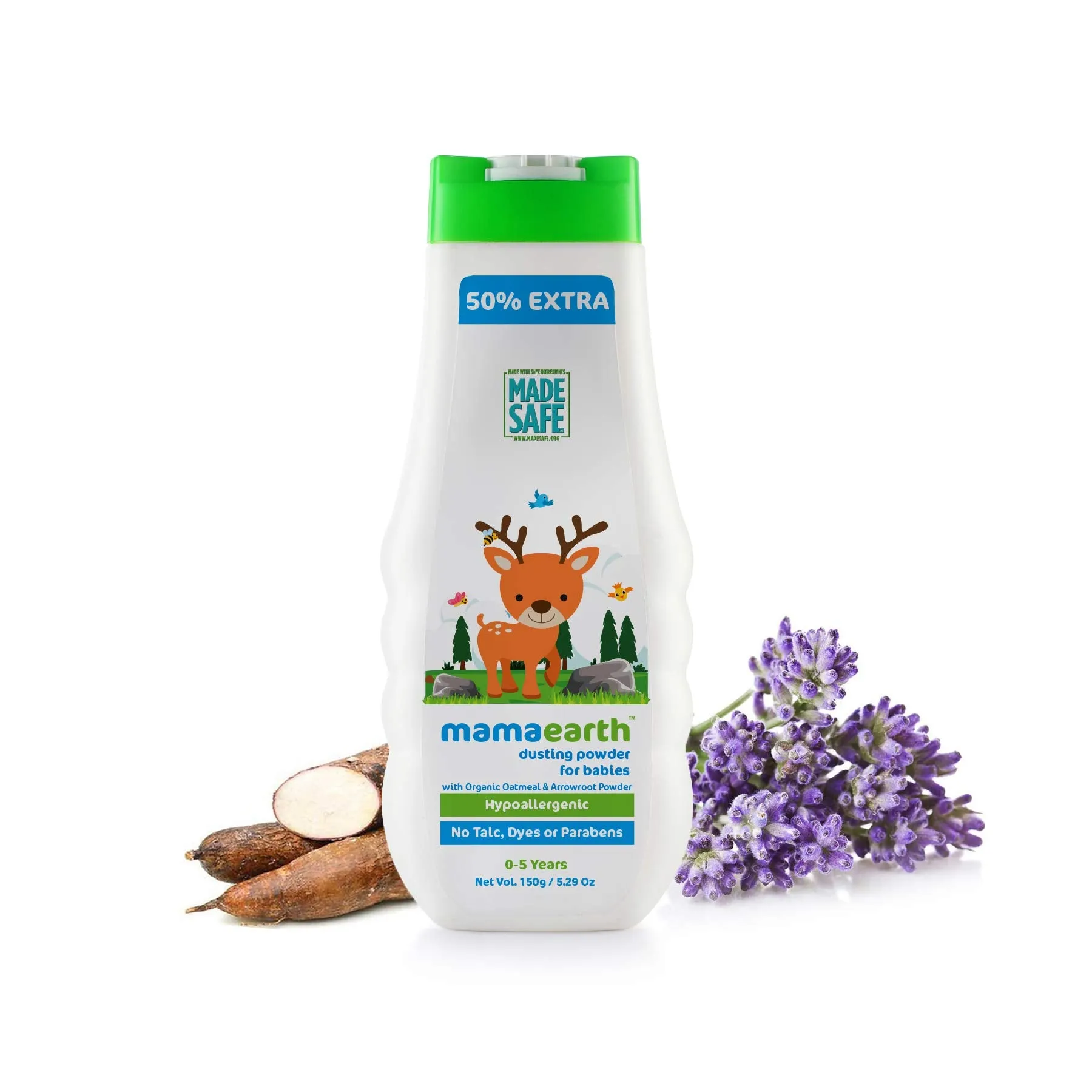 Mamaearth Talc Free Organic Dusting Powder for Babies 100 Gm with Arrowroot & Oat Starch & Mosquito Repellent Natural Spray by mamaearth with Natural Oils for Babies and Kids
