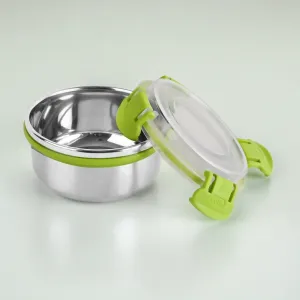 Maxfresh Estella Stainless Steel Lunch Box ( 400Ml) ( Pack Of 2)