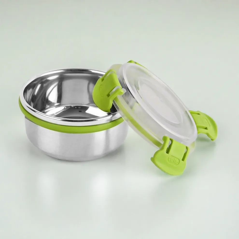 Maxfresh Estella Stainless Steel Lunch Box ( 400Ml) ( Pack Of 2)