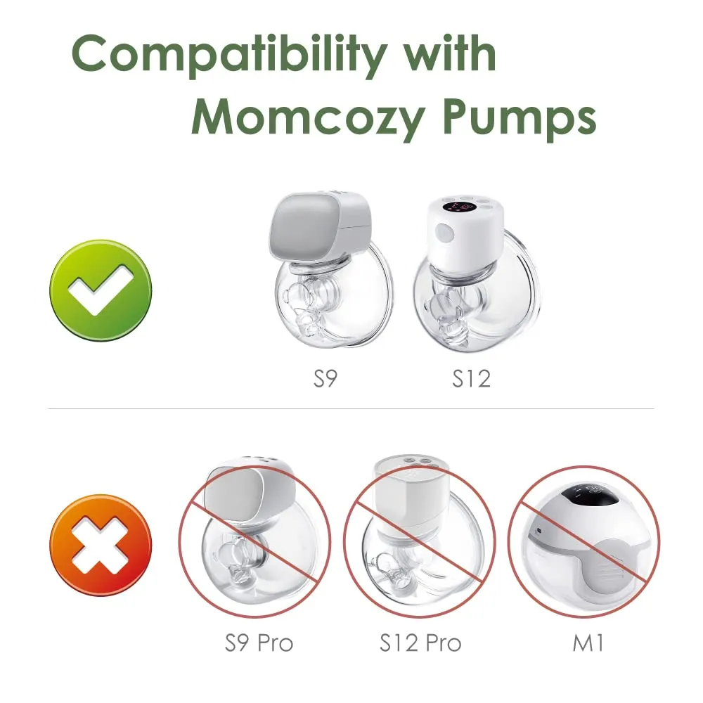 Maymom 15&17mm Flange Insert Compatible with Elvie Single/Double Electric, Elvie Stride 24mm Wearable Cup, Not Original Elvie Stride Replacement Pump Parts