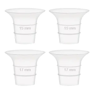 Maymom 15&17mm Flange Insert Compatible with Elvie Single/Double Electric, Elvie Stride 24mm Wearable Cup, Not Original Elvie Stride Replacement Pump Parts