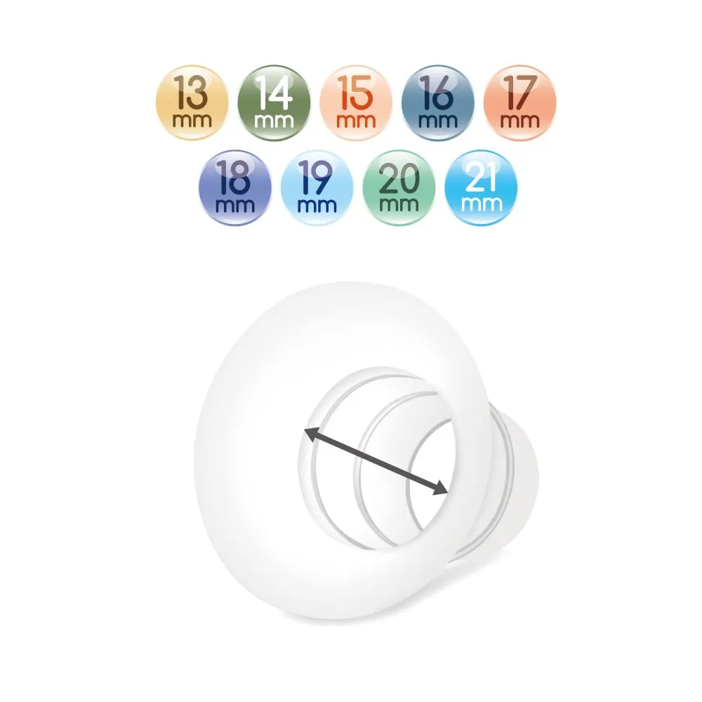 Maymom 15&17mm Flange Insert Compatible with Elvie Single/Double Electric, Elvie Stride 24mm Wearable Cup, Not Original Elvie Stride Replacement Pump Parts