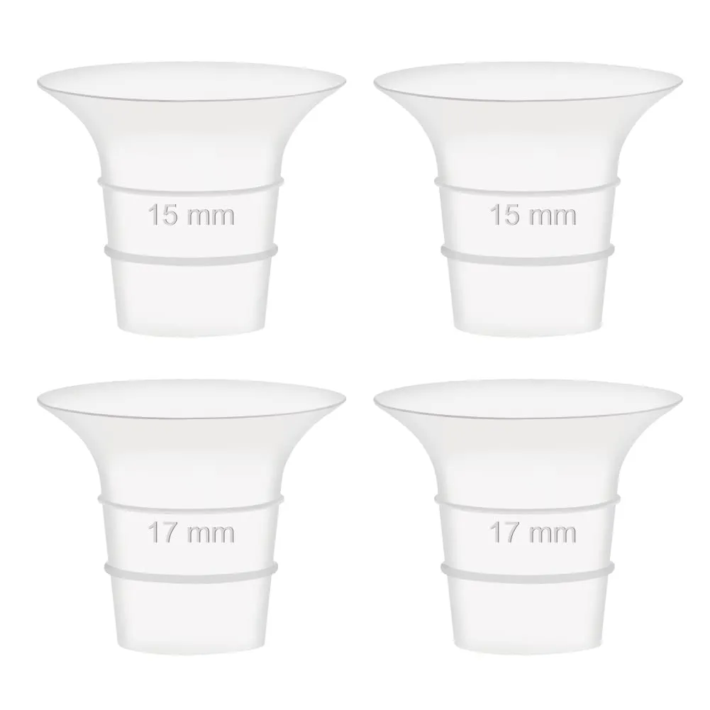 Maymom 15&17mm Flange Insert Compatible with Elvie Single/Double Electric, Elvie Stride 24mm Wearable Cup, Not Original Elvie Stride Replacement Pump Parts