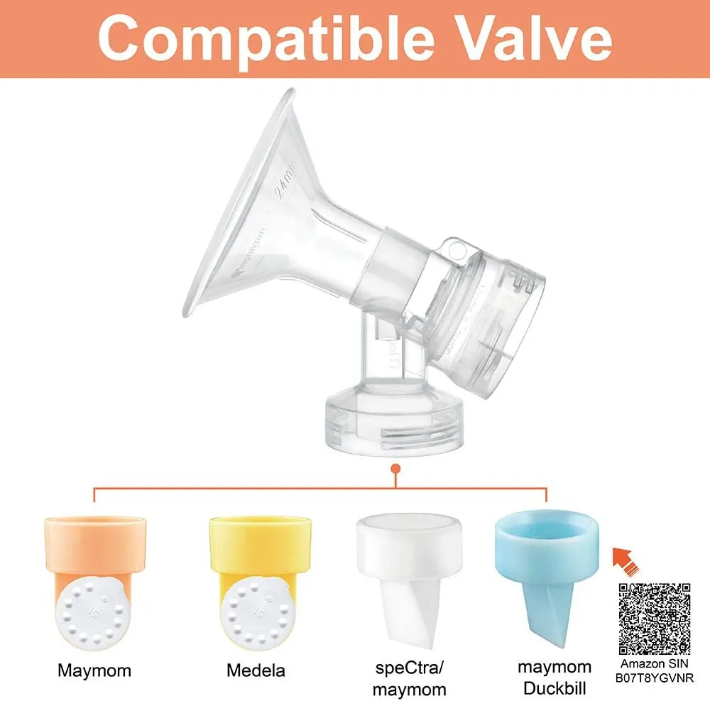 Maymom Breast Pump Accessories Compatible with Medela Pump in Style Pumps, Large Breastshields (27 mm (Large))