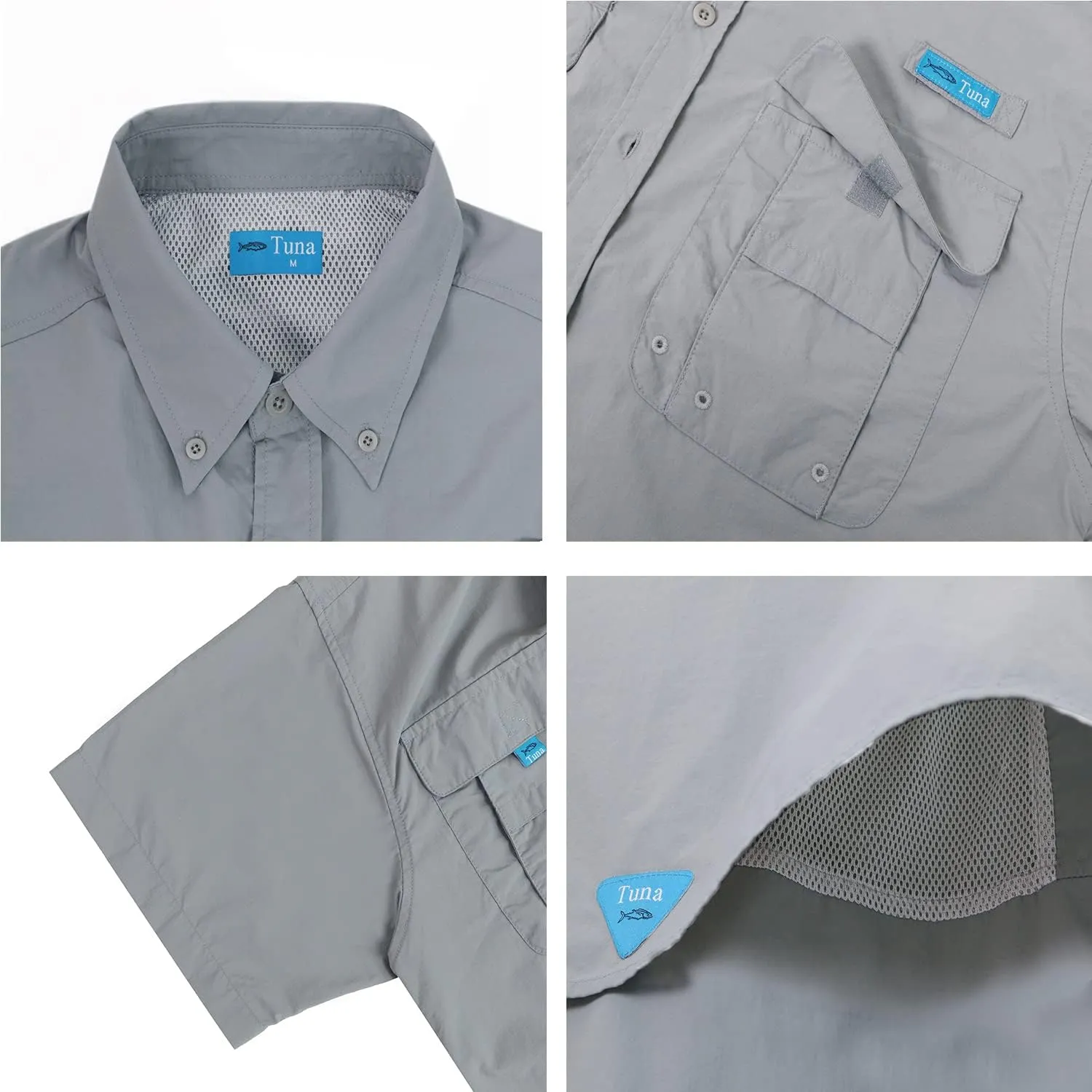 Men's UV UPF 50  Sun Protection Magellan Fishing Waterproof SPF Hiking Camping Short Sleeve Shirts