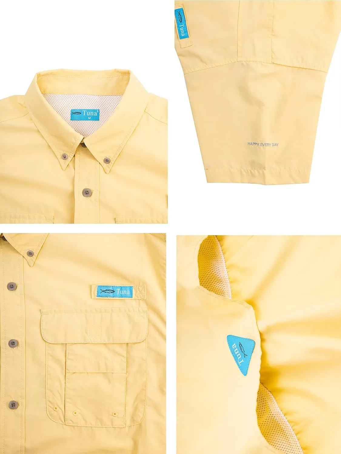 Men's UV UPF 50  Sun Protection Magellan Fishing Waterproof SPF Hiking Camping Short Sleeve Shirts