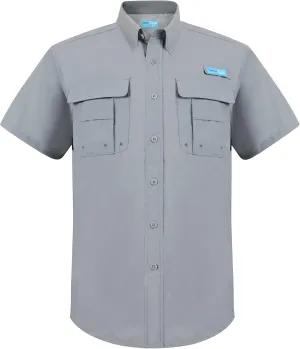 Men's UV UPF 50  Sun Protection Magellan Fishing Waterproof SPF Hiking Camping Short Sleeve Shirts
