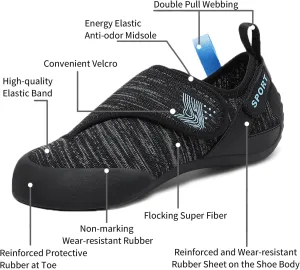 Mens Womens Climbing Shoes Lightweight Breathable Slip-Resistant for Bouldering Sport Climbing