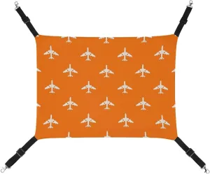 Military Fighter Plane Pattern Hanging Cat Bed Soft Breathable Pet Hammock for Cage Pet Sleeper for Kitten Ferret Puppy Rabbit