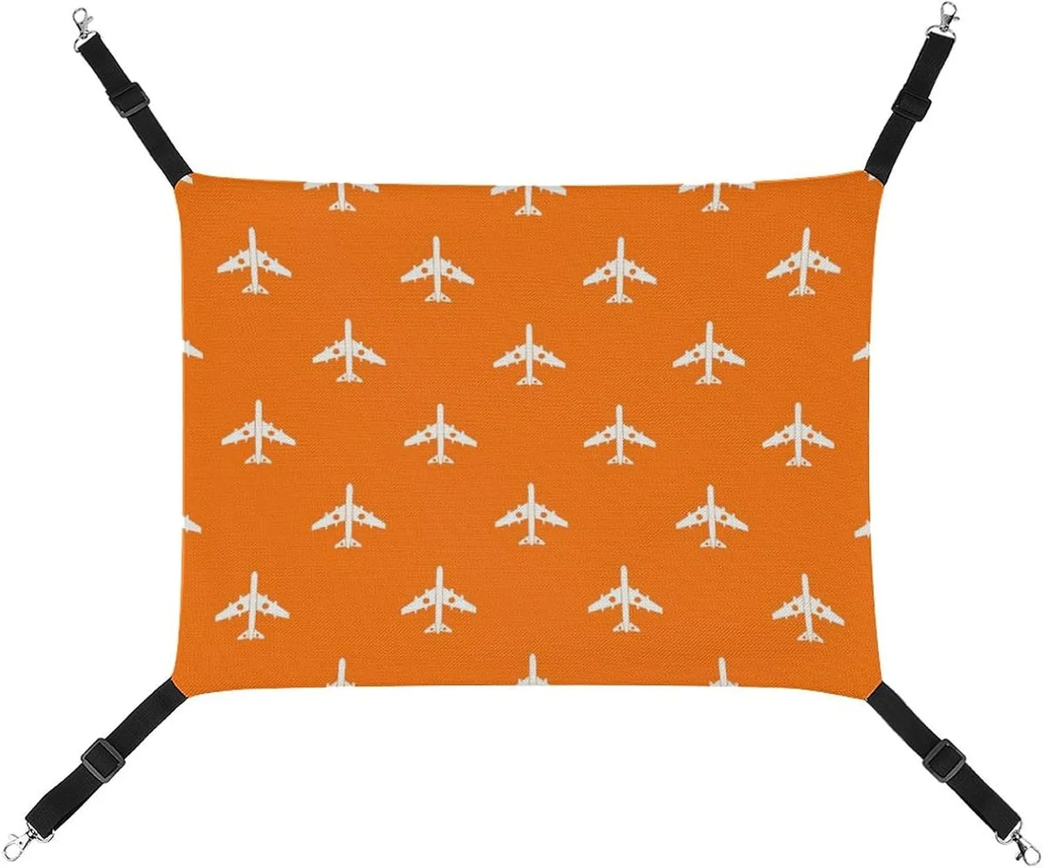 Military Fighter Plane Pattern Hanging Cat Bed Soft Breathable Pet Hammock for Cage Pet Sleeper for Kitten Ferret Puppy Rabbit