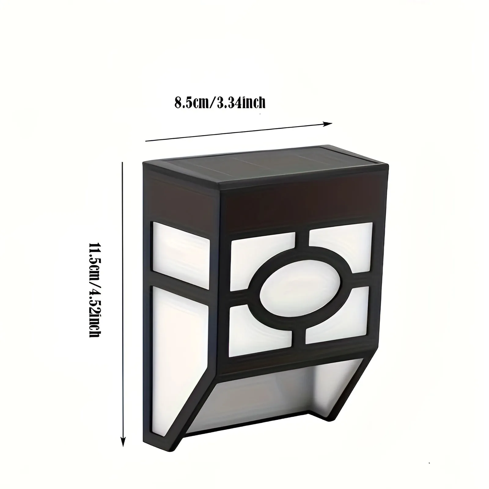Modern Geometric Outdoor LED Wall Lantern - Weather-Resistant (2-Pack)