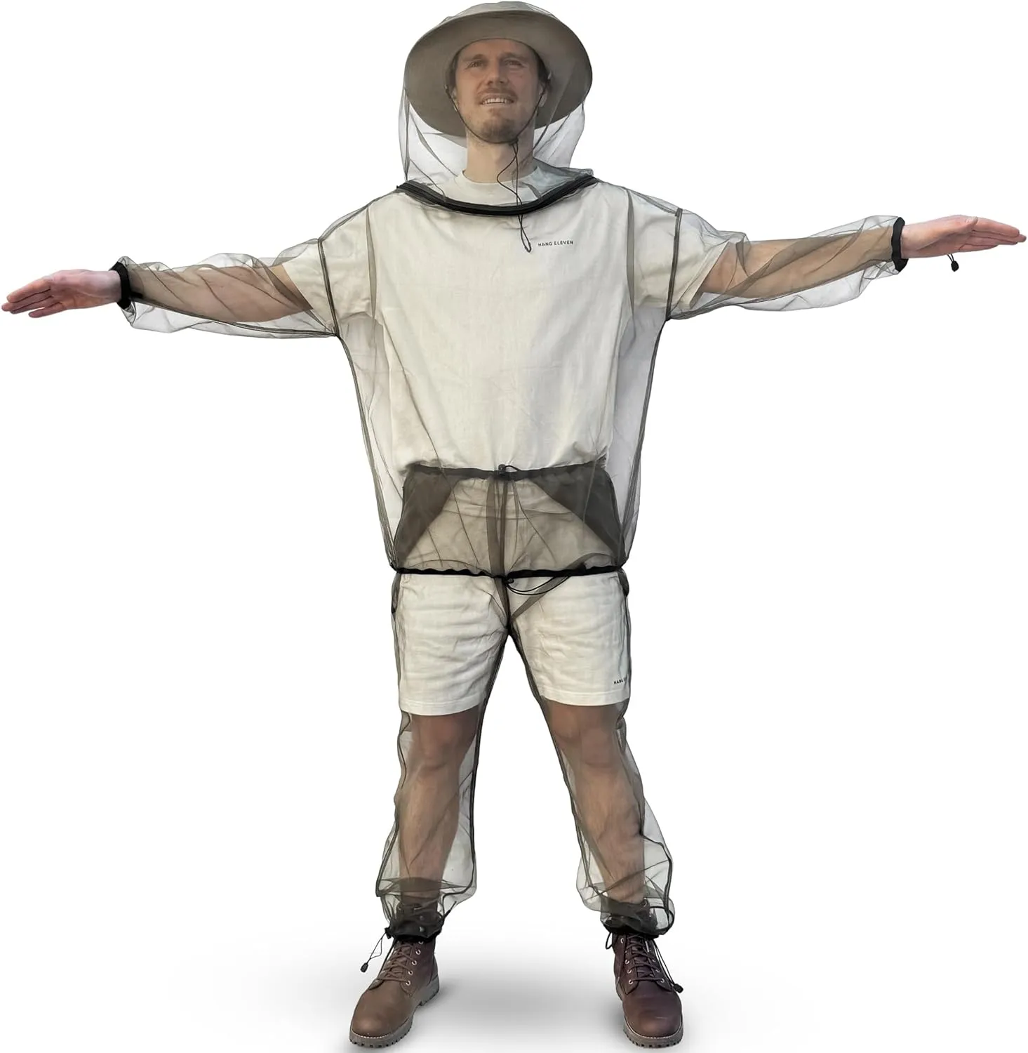 Mosquito Net Suit for Insect & Bug Protection - Jacket & Pants Netting - Outdoor Resistent Clothes