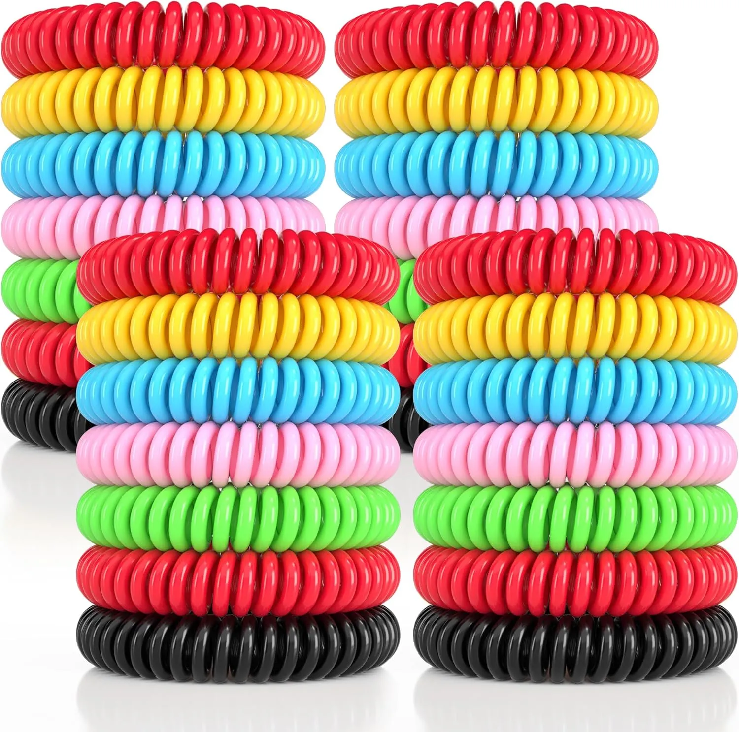 Mosquito Repellent Bracelets, 50 Pack DEET-Free Mosquito Bands for Adults and Kids, Individually Wrapped Waterproof Repellent Wristbands