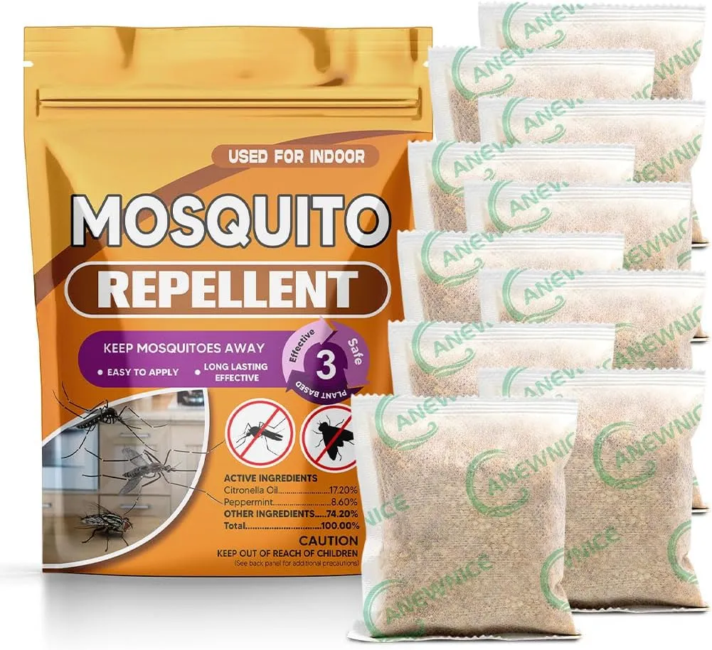 Mosquito Repellent Outdoor Patio, Mosquito Outdoor Control, Natural Mosquito Repellent for Yard, Long Lasting Mosquito Repeller-10 Pack