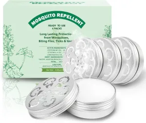 Mosquito Repellent, Peppermint Oil to Repel Mosquito, Ticks, Gnats and Pest, Insect Repellent for Indoor and Outdoor, 4 Pack
