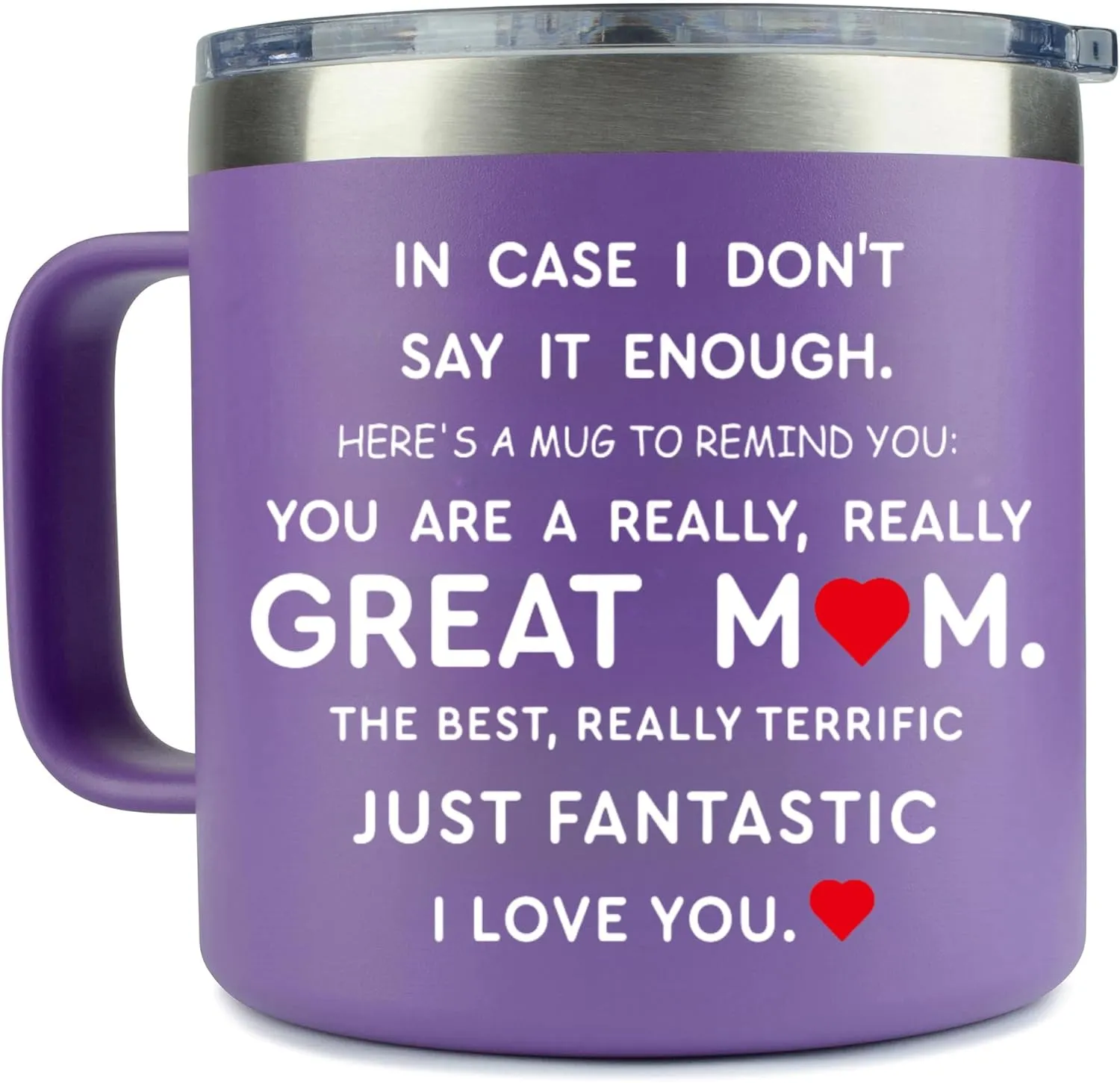 Mothers Day Gifts for Mom from Daughter Son,You're A Really Great Mother Coffee Mug - Birthday Gifts Idea for Moms Women (14OZ Purple)
