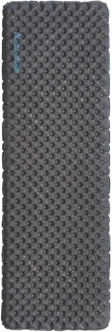Naturehike Camping Mattress R-Value 5.8 Camp Bed Adults Camp Cot Folding Beds Sleeping Mat Pad Single Adults Foldable 0.88LB/0.4KG Light Hiking Fishing Travel[SGS Certified] (R3.5-Black, Square-Big)