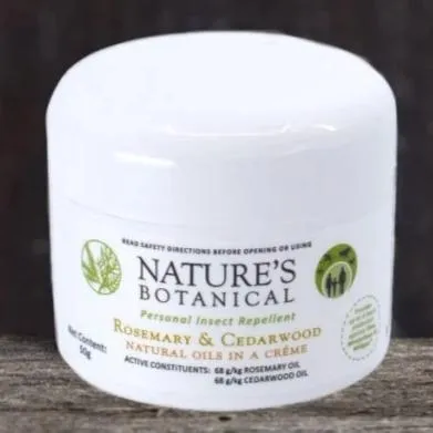 Natures Botanical Rosemary & Cedarwood Creme - Natural Insect Repellent